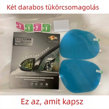 Esővédő film autó visszapillantó tükörhöz és oldalsó ablakokhoz, nano vízálló és anti-fog bevonat, teljes felületű védőfilm, egyedi modellre szabva