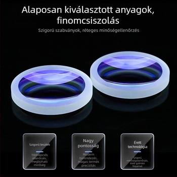 Lapos konkáv lencse optikai eszközökhöz, K9 optikai üveg, nagy pontosságú korrekció az optikai aberrációkhoz, lézersugár-bővítő lencse