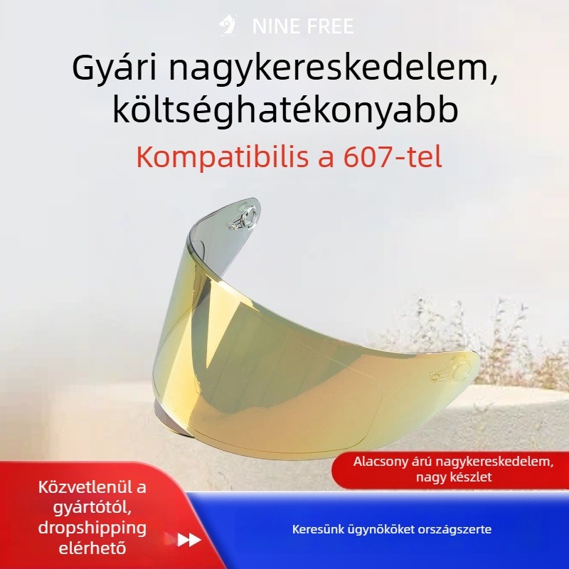 Sisaküveg lencse UV védelem és tükröződésmentesítés, modell 607, szélvédő elektromos járművekhez, motorkerékpárokhoz és robogókhoz