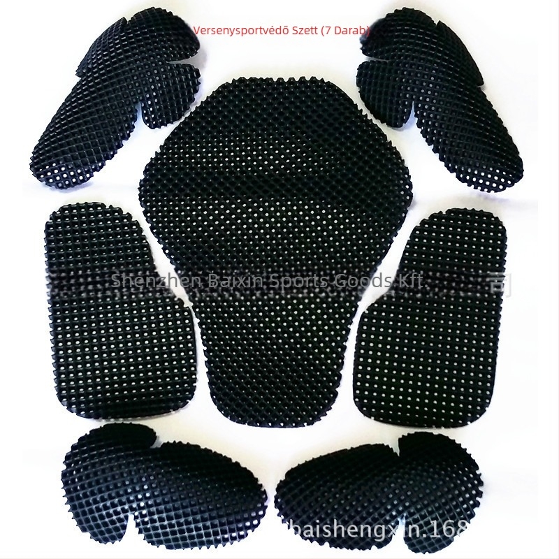 Baishengxin beépített védőfelszerelés versenyruhához – nagy sűrűségű EVA hab, többszörös hálózatos légáteresztő védelem, Knight-stílus