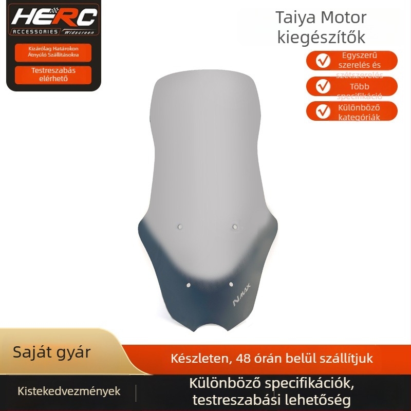 Akril szélvédő Yamaha NMAX155-höz — kompatibil 25 modellel — stílus: szélvédő — márka: Taiya