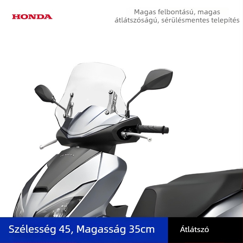 Első szélvédő Wuyang Honda NPF125 robogóhoz, vastított kivitel