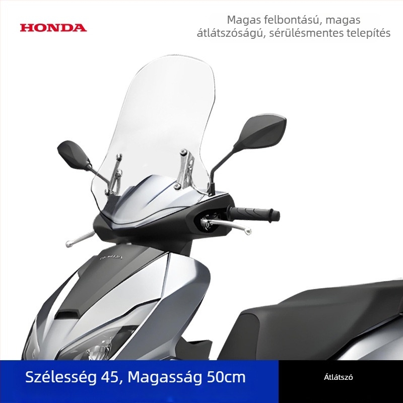 Első szélvédő Wuyang Honda NPF125 robogóhoz, vastított kivitel