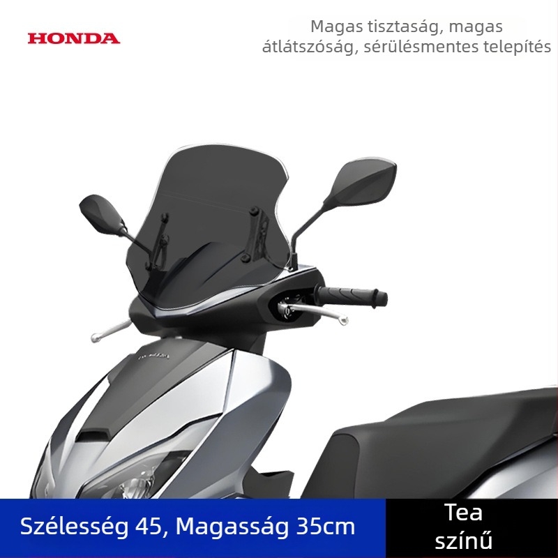 Első szélvédő Wuyang Honda NPF125 robogóhoz, vastított kivitel