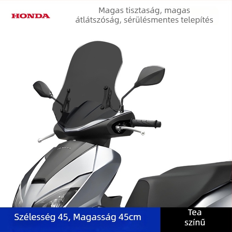 Első szélvédő Wuyang Honda NPF125 robogóhoz, vastított kivitel