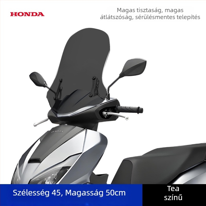 Első szélvédő Wuyang Honda NPF125 robogóhoz, vastított kivitel