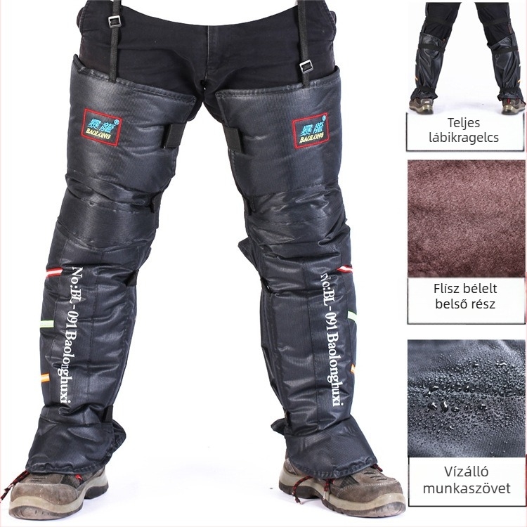 Térdvédők motorkerékpárhoz és elektromos járművekhez - téli meleg, vízálló, szélálló, vastagított PVC lábszárvédő