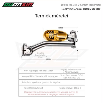 JOG Qiaoge RSZ Kuqi motorkerékpárhoz gyújtó indító kar, 160 mm, Whole Heart Car Products