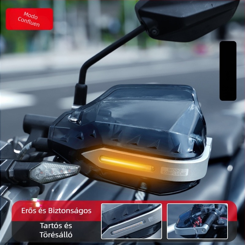 UY125 Motorkerékpár kormányvédő PC szélvédő deflektorral