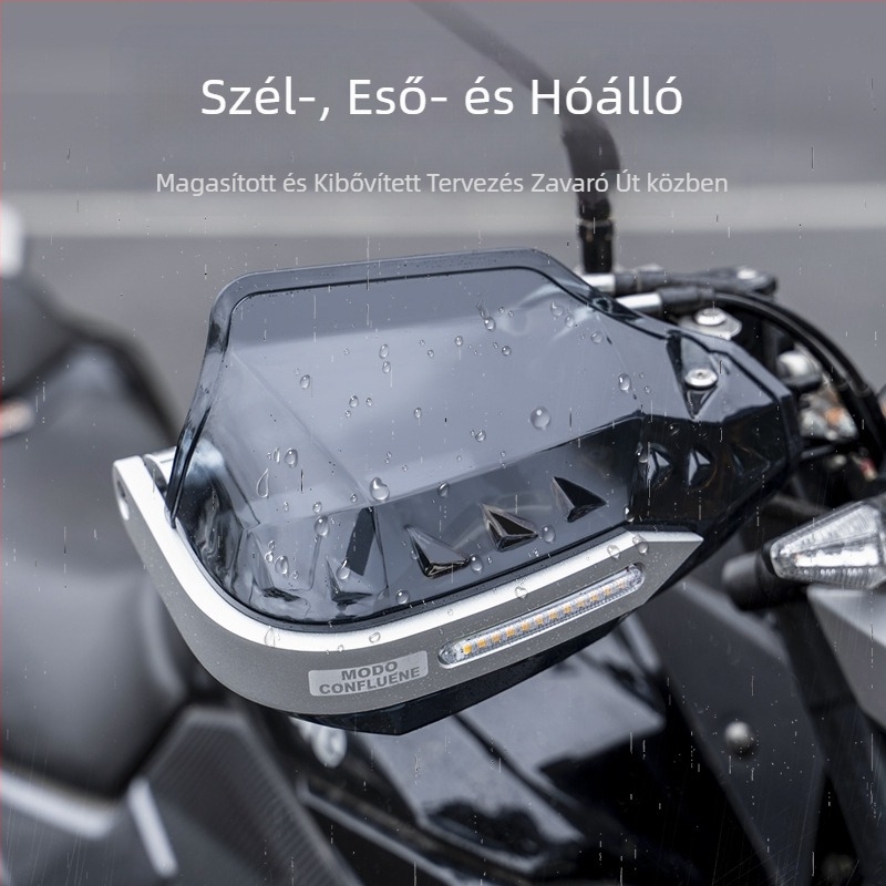 UY125 Motorkerékpár kormányvédő PC szélvédő deflektorral
