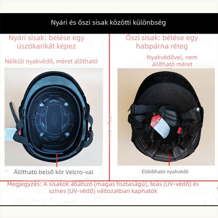 Uniszex lovagló sisak – ABS anyag, fél sisak stílus, márka yoshe