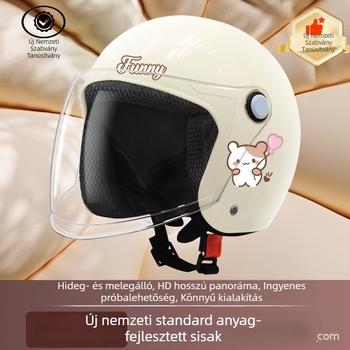 Elektromos járművek sisakja, ABS anyagból, 3/4 típusú, GB811-2022B tanúsítvány, elektromos járművekhez, minden évszakhoz