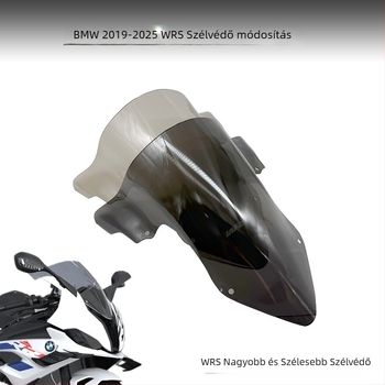 WRS BMW S1000RR szélvédő – PC anyag, testreszabható, stílus: szélvédő, kompatibilis S1000RR