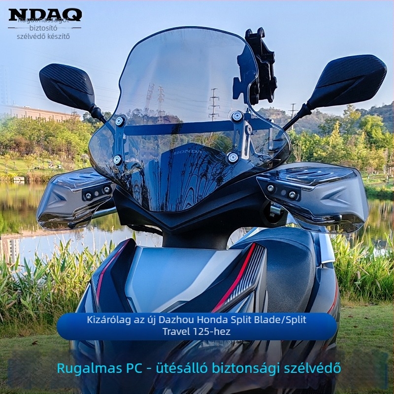 RX125/NS125RX PC első szélvédő – rugalmas polikarbonát, HD tisztaság, testreszabható