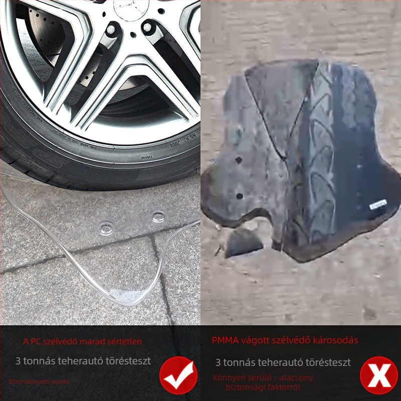 RX125/NS125RX PC első szélvédő – rugalmas polikarbonát, HD tisztaság, testreszabható
