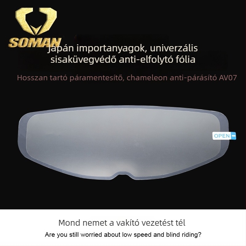 Antifog matrica sisakhoz SOMAN AV07 — univerzális illeszkedés