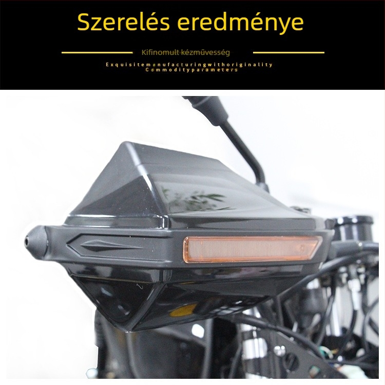 Motorkerékpár kormányvédő burkolat, alumíniumötvözet és ABS, szélvédő stílus, JS