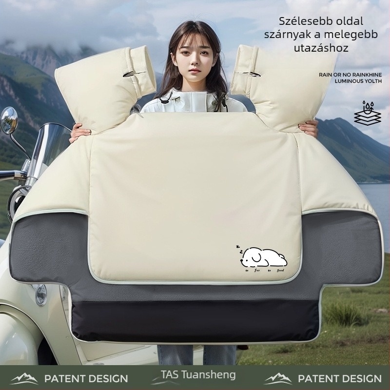 Elektromos motorkerékpár szélvédő takaró, PVC vízálló, minimalist stílus