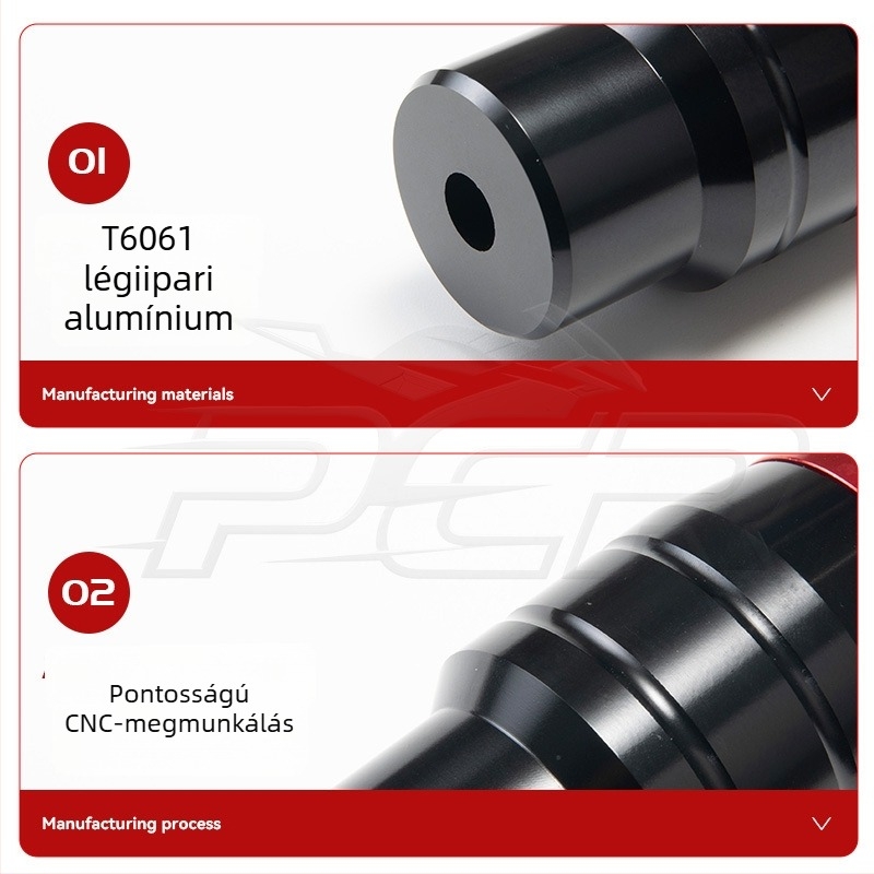 Motoros védő készlet – CNC‑megmunkált anti‑fall sliderek, PCR modell 3248, kompatibilis 10 mm-es rögzítőlyukakkal