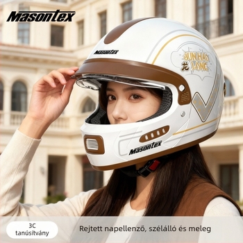 MASONTEX ABS teljes arcú sisak elektromos motorkerékpárokhoz, 3C GB811-2022A, négy évszakos, motorkerékpárokhoz (Márka: MASONTEX; Anyag: ABS; Tanúsítvány: GB811-2022A; Stílus: teljes arcú sisak; Szezon: négy évszak)