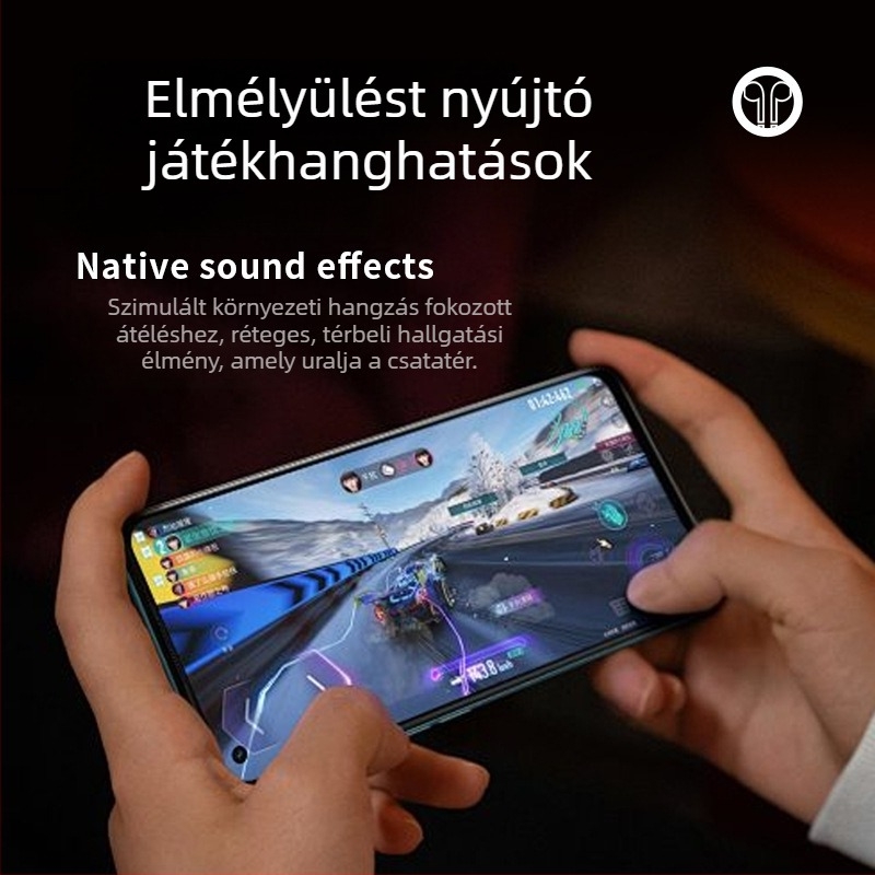 Vezeték nélküli fejre rögzíthető headset Bluetooth 5.3, 10 m hatótávolság, sztereó hang, 8+ órás üzemidő