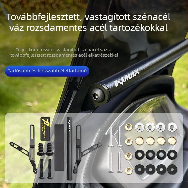 Növelt szélvédő Yamaha NMAX155-höz, kompatibilis a 2020–2024 modellekkel