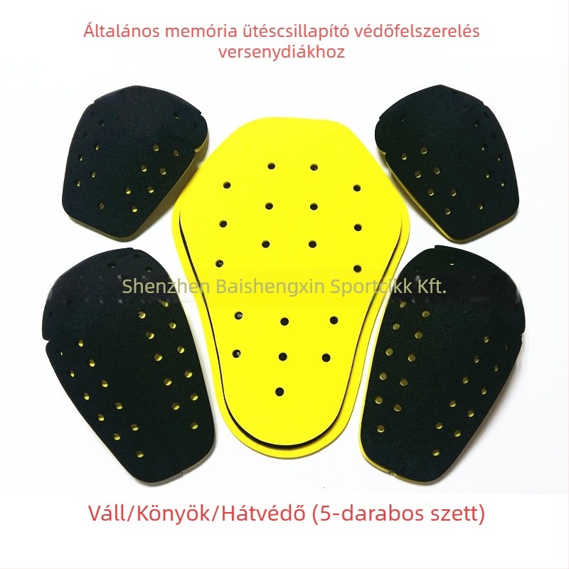Memóriahabos motoros védőfelszerelés – 5 részes beépített, leválasztható rendszerrel, váll-, könyök- és hátsó védelem