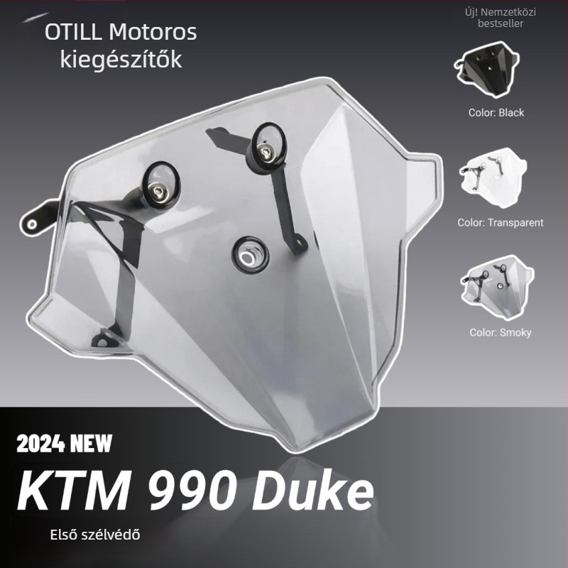 Otili márkájú motorkerékpár szélvédő KTM 990 Duke-hoz, kompatibil KTM 990 Duke