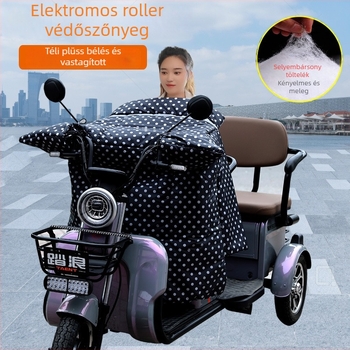 Felnőtteknek szélvédett takaró triciklihez, motorkerékpárhoz és elektromos autóhoz; PVC esővédő anyag; logónyomtatás elérhető; többször használható; egyszerű stílus.