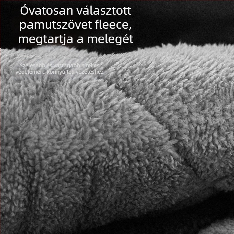 Oxford anyagból készült szélvédővédő takaró téli fleece belsővel, vízálló és szélálló, univerzális négy évszakos, elektromos autókhoz, motorkerékpárokhoz és háromkerekűekhez