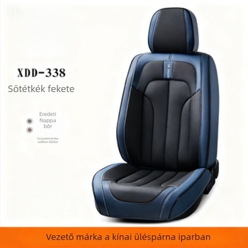 Öt üléses autóhoz készült Nappa bőrből készült üléspárnák — univerzális illeszkedés, lélegző, hímzett minimalist stílusban, minden szezonra, testreszabható