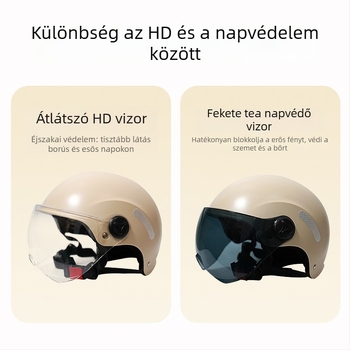3C-s tanúsítványú ABS fél-helmet elektromos járművekhez, könnyű és légáteresztő, minden évszakhoz, városi közlekedéshez