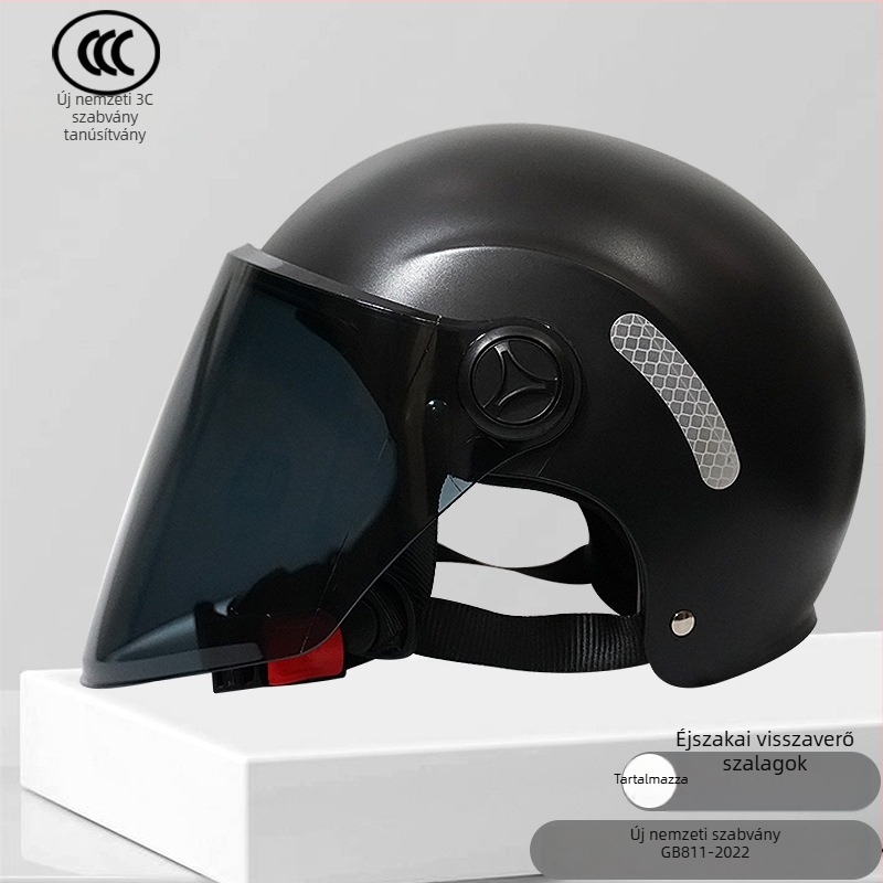 3C-s tanúsítványú ABS fél-helmet elektromos járművekhez, könnyű és légáteresztő, minden évszakhoz, városi közlekedéshez