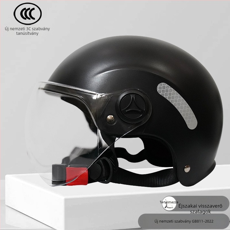 3C-s tanúsítványú ABS fél-helmet elektromos járművekhez, könnyű és légáteresztő, minden évszakhoz, városi közlekedéshez