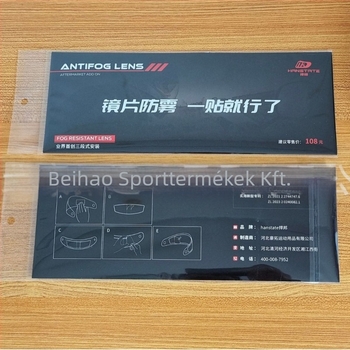 ZPK270 sisak antifok fólia: PC anyag, 48 g, testreszabható, UV védelem, tartós antifog