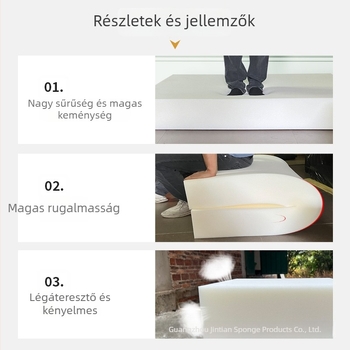 50D magas sűrűségű kanapé párna, vastagított és merev, mahagóni ablakpárkány ülőpárna tömörfa alapú és puha huzattal