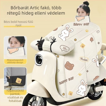 Szélvédő quilt pajzs elektromos járművekhez, Oxford anyag, fleece béléssel téli melegen tartó, vízálló és minden évszakra alkalmas, robogók és motorkerékpárok számára