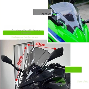 Motorkerékpár deflektor szélvédő Kawasaki Ninja 500 SE 2024, megnövelt első szélvédő