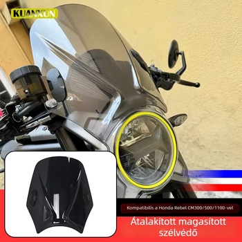 Universal Honda Rebel szélvédő CM300/CM500/CM1100 – PC üveg, KUANXUN, Modell Universal, Cikkszám 8920