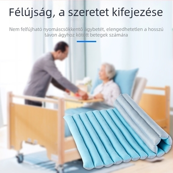 Kétoldalas ágyba helyezhető ülőpárna idősek számára, lélegző, nyomásfekély elleni, otthoni ápolásra (téli–nyári)