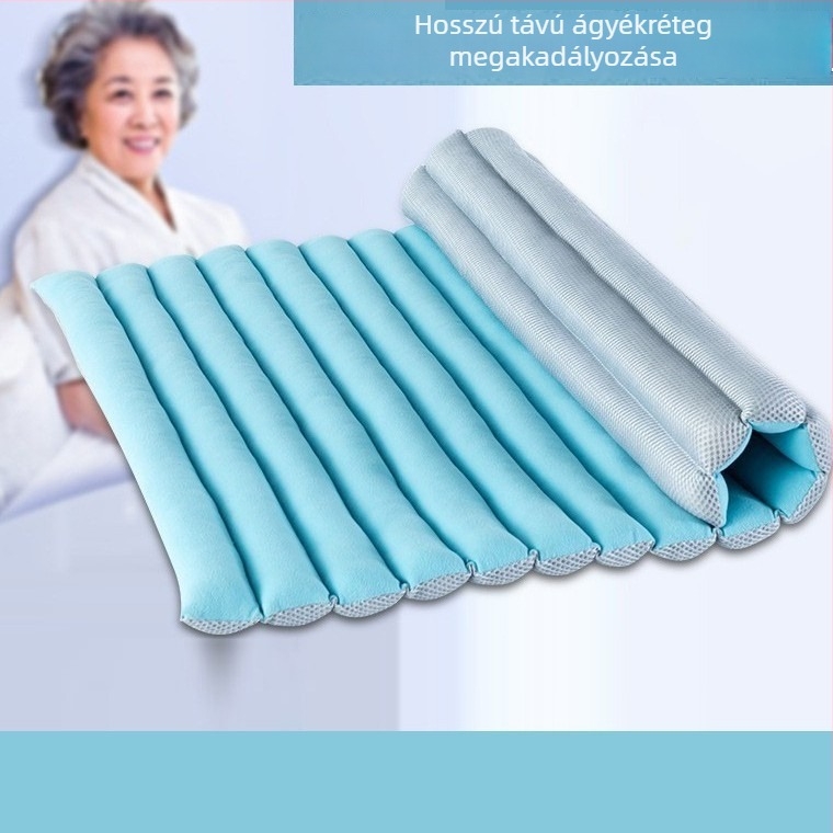 Kétoldalas ágyba helyezhető ülőpárna idősek számára, lélegző, nyomásfekély elleni, otthoni ápolásra (téli–nyári)