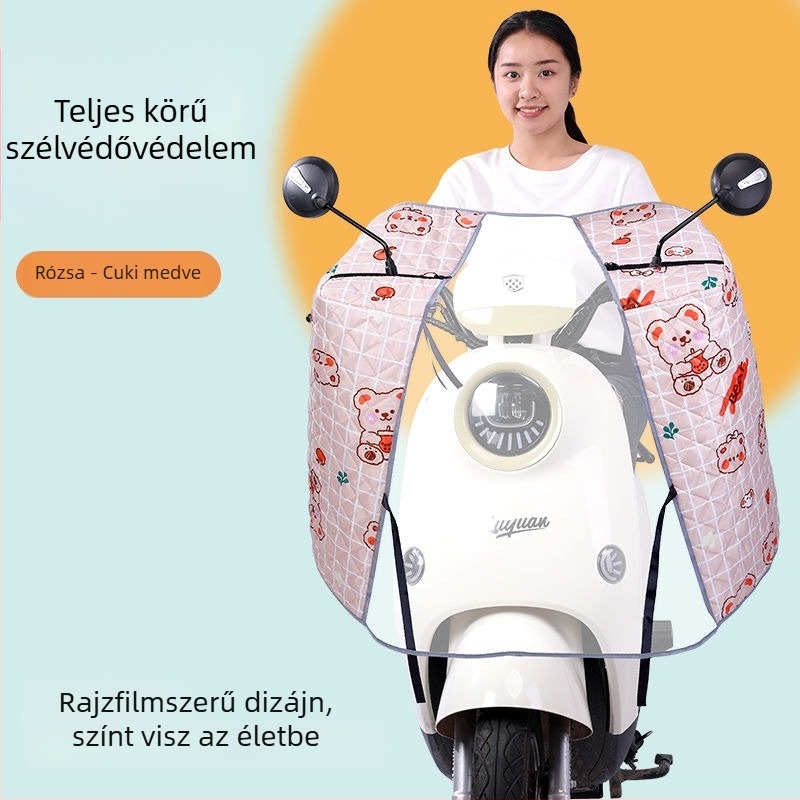 Universális első szélvédővédő elektromos járművekhez, láb- és kézvédőkkel, négy évszakos védelem
