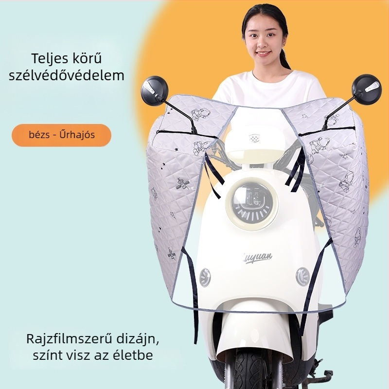 Universális első szélvédővédő elektromos járművekhez, láb- és kézvédőkkel, négy évszakos védelem