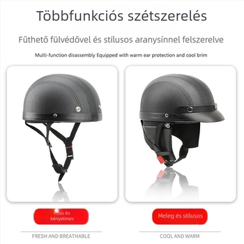 Motorkerékpár sisak, retro stílus, négy évszakos használathoz (Anyag: ABS + hab PU; Márka: JBL; Típus: Motorkerékpár sisak)