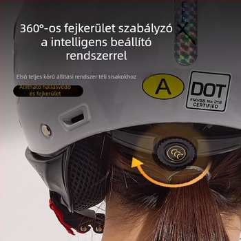 DTN 3/4 bukósisak elektromos járművekhez — ABS, levehető bélés, mindhárom évszakra alkalmas szélálló, univerzális illeszkedés, 3C tanúsítvány