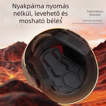 DTN 3/4 bukósisak elektromos járművekhez — ABS, levehető bélés, mindhárom évszakra alkalmas szélálló, univerzális illeszkedés, 3C tanúsítvány