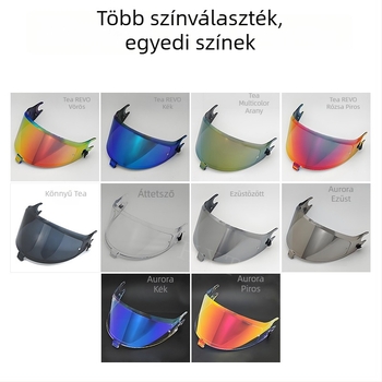 Spartan GT teljes-arc sisak plexi — Kompatibil Shark Spartangt/Pro/RS sisakokkal, Napsugár- és UV-védelem, Modell 2025-02, Testreszabás elérhető