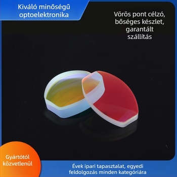 Vörös pont célzólencse, optikai ablak mikroszkópos lézeres készülékhez, alkalmas űrkutatásra, orvosi és mérnöki alkalmazásokra