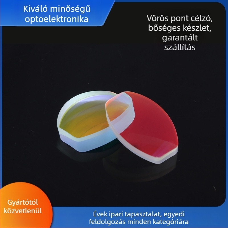 Vörös pont célzólencse, optikai ablak mikroszkópos lézeres készülékhez, alkalmas űrkutatásra, orvosi és mérnöki alkalmazásokra