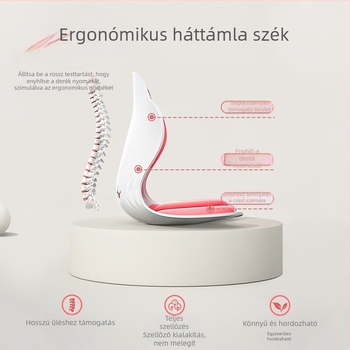 Ergonomikus irodai ülőpárna deréktámasz és hátsó támasz – memóriahab töltet, PP anyag, modern minimalista stílus